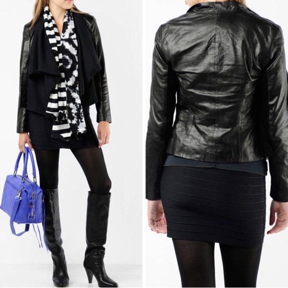 Twenty8Twelve Jackets & Blazers - TWENTY8TWELVE Glammore Layered Leather Jacket blk